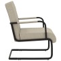 Silla voladiza cuero sintético gris claro de vidaXL, Sillones - Ref: Foro24-325785, Precio: 158,53 €, Descuento: %