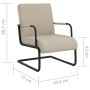 Silla voladiza cuero sintético gris claro de vidaXL, Sillones - Ref: Foro24-325785, Precio: 158,53 €, Descuento: %