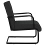 Silla voladiza cuero sintético negra de vidaXL, Sillones - Ref: Foro24-325786, Precio: 158,32 €, Descuento: %