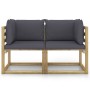 Ecksofa-Kissen für den Garten, 2 Stück, grün imprägniertes Holz von vidaXL, Gartensets - Ref: Foro24-3064934, Preis: 131,39 €...