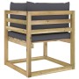 Ecksofa-Kissen für den Garten, 2 Stück, grün imprägniertes Holz von vidaXL, Gartensets - Ref: Foro24-3064934, Preis: 131,39 €...