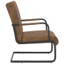 Silla voladiza de tela marrón de vidaXL, Sillones - Ref: Foro24-325798, Precio: 135,54 €, Descuento: %