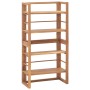 Estantería de madera maciza de teca 60x30x120 cm de vidaXL, Librerías y estanterías - Ref: Foro24-326124, Precio: 130,99 €, D...