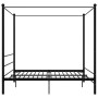 Estructura de cama con dosel metal negro 200x200 cm de vidaXL, Camas y somieres - Ref: Foro24-325069, Precio: 161,15 €, Descu...