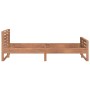 Solid teak wood bed frame 100x200 cm by vidaXL, Beds and slatted bases - Ref: Foro24-326261, Price: 205,20 €, Discount: %