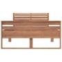 Solid teak wood bed frame 100x200 cm by vidaXL, Beds and slatted bases - Ref: Foro24-326261, Price: 205,20 €, Discount: %