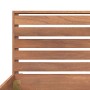 Solid teak wood bed frame 100x200 cm by vidaXL, Beds and slatted bases - Ref: Foro24-326261, Price: 205,20 €, Discount: %