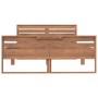 Solid teak wood bed frame 120x200 cm by vidaXL, Beds and slatted bases - Ref: Foro24-326262, Price: 158,99 €, Discount: %