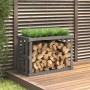 Gray pine wood outdoor firewood holder 108x52x74 cm by vidaXL, Firewood bags and holders - Ref: Foro24-822633, Price: 92,52 €...