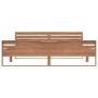 Estructura de cama de madera de teca maciza 180x200 cm de vidaXL, Camas y somieres - Ref: Foro24-326265, Precio: 345,94 €, De...