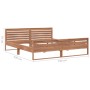 Estructura de cama de madera de teca maciza 180x200 cm de vidaXL, Camas y somieres - Ref: Foro24-326265, Precio: 345,94 €, De...