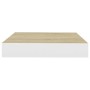 Estante flotante de pared MDF roble y blanco 23x23,5x3,8 cm de vidaXL, Estantes y estanterías - Ref: Foro24-326567, Precio: 1...