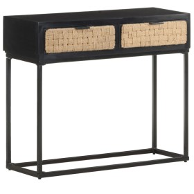 Mesa consola de madera maciza de mango 90x35x76 cm de vidaXL, Mesas auxiliares - Ref: Foro24-323495, Precio: 153,80 €, Descue...