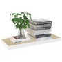 Floating wall shelf 2 pcs MDF oak and white 60x23.5x3.8 cm by vidaXL, Shelves and shelves - Ref: Foro24-326578, Price: 53,05 ...