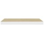 Floating wall shelf 2 pcs MDF oak and white 60x23.5x3.8 cm by vidaXL, Shelves and shelves - Ref: Foro24-326578, Price: 53,05 ...