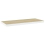 Estante flotante de pared MDF roble y blanco 80x23,5x3,8 cm de vidaXL, Estantes y estanterías - Ref: Foro24-326579, Precio: 1...