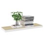 MDF oak and white floating wall shelf 80x23.5x3.8 cm by vidaXL, Shelves and shelves - Ref: Foro24-326579, Price: 18,08 €, Dis...