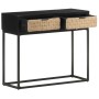 Mesa consola de madera maciza de mango 90x35x76 cm de vidaXL, Mesas auxiliares - Ref: Foro24-323495, Precio: 153,66 €, Descue...