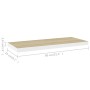 MDF oak and white floating wall shelf 80x23.5x3.8 cm by vidaXL, Shelves and shelves - Ref: Foro24-326579, Price: 18,08 €, Dis...