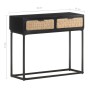 Mesa consola de madera maciza de mango 90x35x76 cm de vidaXL, Mesas auxiliares - Ref: Foro24-323495, Precio: 153,66 €, Descue...