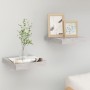 Floating wall shelf 2 pcs concrete gray MDF 23x23.5x3.8 cm by vidaXL, Shelves and shelves - Ref: Foro24-326589, Price: 17,58 ...