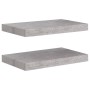 Estantes flotantes de pared 2 uds MDF gris hormigón 40x23x3,8cm de vidaXL, Estantes y estanterías - Ref: Foro24-326592, Preci...