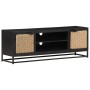 Solid mango wood TV cabinet 120x30x40 cm by vidaXL, TV Furniture - Ref: Foro24-323496, Price: 170,99 €, Discount: %