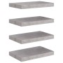 Estantes flotantes de pared 4 uds gris MDF 40x23x3,8 cm de vidaXL, Estantes y estanterías - Ref: Foro24-326593, Precio: 42,07...