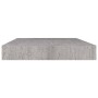 Concrete gray MDF floating wall shelf 50x23x3.8 cm by vidaXL, Shelves and shelves - Ref: Foro24-326594, Price: 19,63 €, Disco...