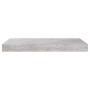 Floating wall shelves 2 units MDF gray concrete 50x23x3.8 cm by vidaXL, Shelves and shelves - Ref: Foro24-326595, Price: 26,3...