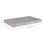 Floating wall shelves 2 units MDF gray concrete 50x23x3.8 cm by vidaXL, Shelves and shelves - Ref: Foro24-326595, Price: 26,3...