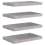 Estantes flotantes pared 4 uds MDF gris hormigón 50x23x3,8 cm de vidaXL, Estantes y estanterías - Ref: Foro24-326596, Precio:...