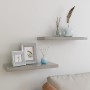 Floating wall shelves 2 pcs MDF concrete gray 60x23.5x3.8 cm by vidaXL, Shelves and shelves - Ref: Foro24-326598, Price: 36,1...