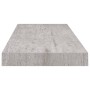 Floating wall shelves 2 pcs MDF concrete gray 60x23.5x3.8 cm by vidaXL, Shelves and shelves - Ref: Foro24-326598, Price: 36,1...