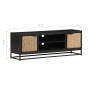 Solid mango wood TV cabinet 120x30x40 cm by vidaXL, TV Furniture - Ref: Foro24-323496, Price: 170,99 €, Discount: %