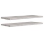 Floating wall shelves 2 pcs concrete gray MDF 90x23.5x3.8 cm by vidaXL, Shelves and shelves - Ref: Foro24-326604, Price: 36,9...