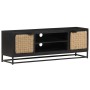 Solid mango wood TV cabinet 120x30x40 cm by vidaXL, TV Furniture - Ref: Foro24-323496, Price: 170,99 €, Discount: %