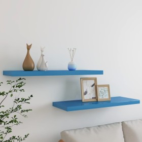 paazulred schwebende Regale 2 Stück MDF blau 80x23,5x3,8 cm von vidaXL, Regale und Regale - Ref: Foro24-326622, Preis: 43,99 ...