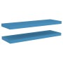 paazulred floating shelves 2 pcs MDF blue 80x23.5x3.8 cm by vidaXL, Shelves and shelves - Ref: Foro24-326622, Price: 44,66 €,...