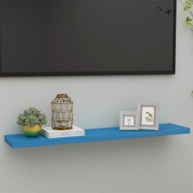 Estante flotante de pared MDF azul 120x23,5x3,8 cm de vidaXL, Estantes y estanterías - Ref: Foro24-326627, Precio: 22,49 €, D...