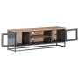 TV-Schrank aus massivem Akazienholz und grauem Stahl, 120 x 30 x 40 cm von vidaXL, TV-Möbel - Ref: Foro24-323499, Preis: 241,...