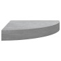 Concrete gray MDF wall corner shelf 25x25x3.8 cm by vidaXL, Shelves and shelves - Ref: Foro24-326633, Price: 17,99 €, Discoun...