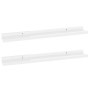 Wall shelves 2 units glossy white 60x9x3 cm by vidaXL, Shelves and shelves - Ref: Foro24-326649, Price: 19,21 €, Discount: %