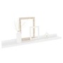 Wall shelves 2 units glossy white 60x9x3 cm by vidaXL, Shelves and shelves - Ref: Foro24-326649, Price: 19,21 €, Discount: %