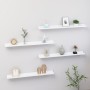 Wall shelves 4 units white 80x9x3 cm by vidaXL, Shelves and shelves - Ref: Foro24-326662, Price: 37,34 €, Discount: %