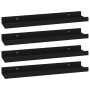 Wall shelves 4 units black 40x9x3 cm by vidaXL, Shelves and shelves - Ref: Foro24-326667, Price: 27,10 €, Discount: %