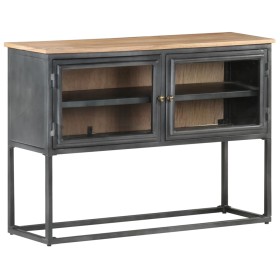 Solid acacia wood sideboard in gray, 100x30x70 cm by vidaXL, Sideboards - Ref: Foro24-323502, Price: 199,99 €, Discount: %