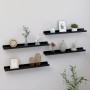 Wall shelves 4 units black 60x9x3 cm by vidaXL, Shelves and shelves - Ref: Foro24-326668, Price: 30,40 €, Discount: %