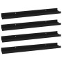 Wall shelves 4 units black 60x9x3 cm by vidaXL, Shelves and shelves - Ref: Foro24-326668, Price: 30,40 €, Discount: %