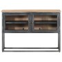 Solid acacia wood sideboard in gray, 100x30x70 cm by vidaXL, Sideboards - Ref: Foro24-323502, Price: 198,80 €, Discount: %